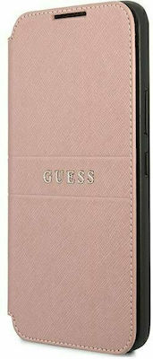 Guess Saffiano Buchen Sie Synthetisches Leder Rosa (Galaxy S22+ 5G) GUBKS22MPSASBPI