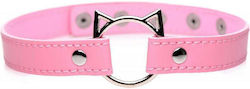 XR Master Series Kinky Kitty Κολάρο Ring Slim Choker Pink