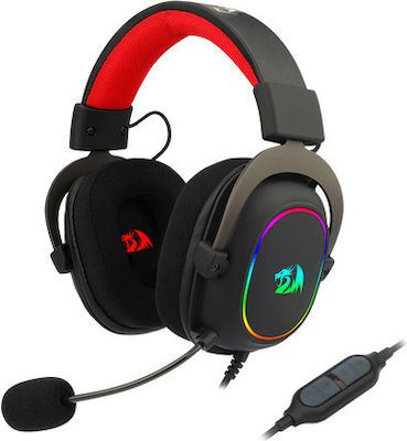 Redragon H510 Zeus-X RGB Über Ohr Gaming-Headset mit Verbindung USB Schwarz