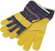 Grasher Safety Glofe Leather-Cotton Garden Yellow