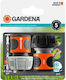 Gardena Aquastop 18275-20 Quick Connector Water Pipe 19x19mm 2pcs Orange