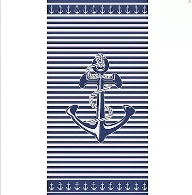 Dimcol Beach Towel Cotton Blue 170x90cm.