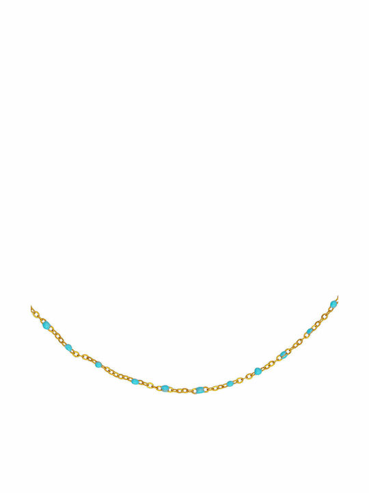 Excite-Fashion Necklace Rosary made of Gold Pla...