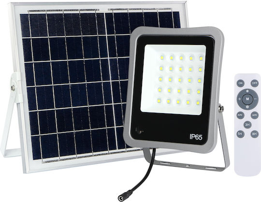 Optonica Αδιάβροχος Слънчев LED Προβολέας 6W Студено бяло 6000К με Τηλεχειριστήριο IP65