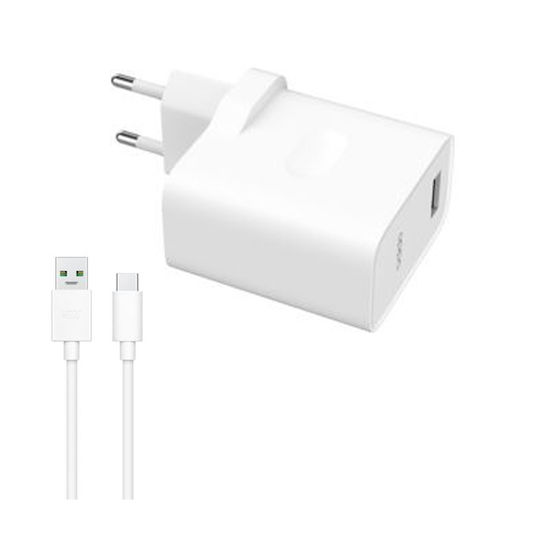 Oppo Ladegerät mit USB-A Anschluss und Kabel USB-C 30W Weißs (VC56JAEH)