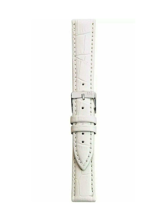 Morellato Bolle Easyclick Leather Strap White 18mm