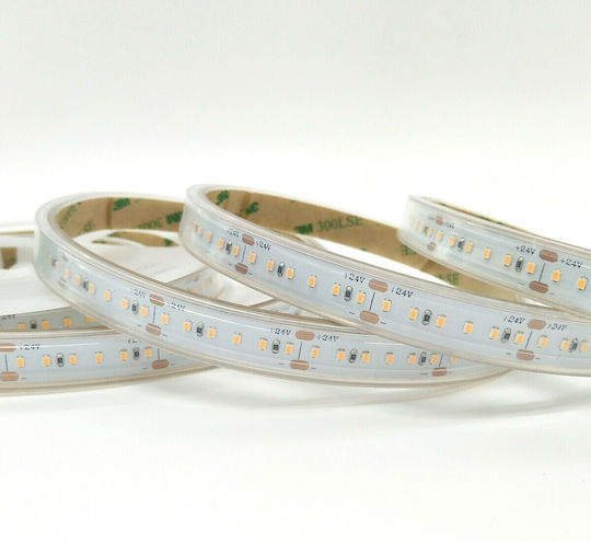 VK Lighting Αδιάβροχη Ταινία LED 24V Θερμό Λευκό Φως 5m Τύπου SMD2216