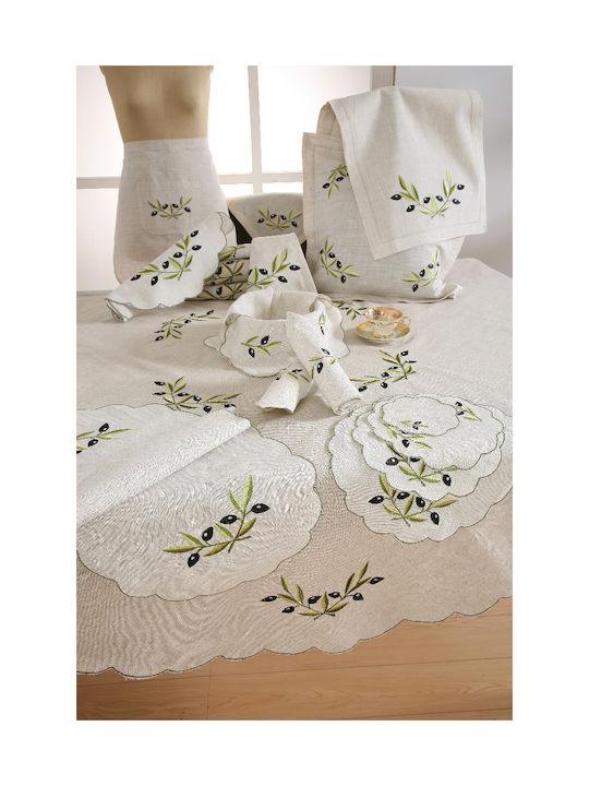 Silk Fashion Сувенир Текстил Бежов 10x10см 12бр