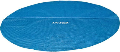 Intex Ηλιακό Στρογγυλό Προστατευτικό Κάλυμμα Πισίνας από Πολυαιθυλένιο Μπλε Διαμέτρου 366εκ.