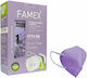 Famex Disposable Protective Mask FFP2 Lilac 10pcs