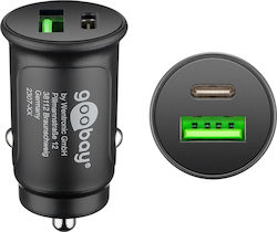 Goobay Auto-Ladegerät mit Anschlüssen 1xUSB-A 1xType-C Goobay Auto-Ladegerät mit Anschlüssen 1xUSB-A 1xType-C