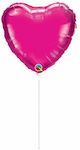 Balloon Foil Valentine's Day Heart Pink 25cm Fuchsia