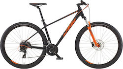 KTM Chicago 292 29" 2022 Black Mountain Bike with 24 Speeds and Hydraulic Disc Brakes