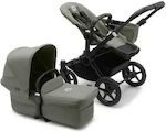 Bugaboo Donkey 5 Mono Complete Reglabil 2 în 1 Cărucior pentru copii Potrivit pentru Nou-născut Negru - Verde pădure 13kg