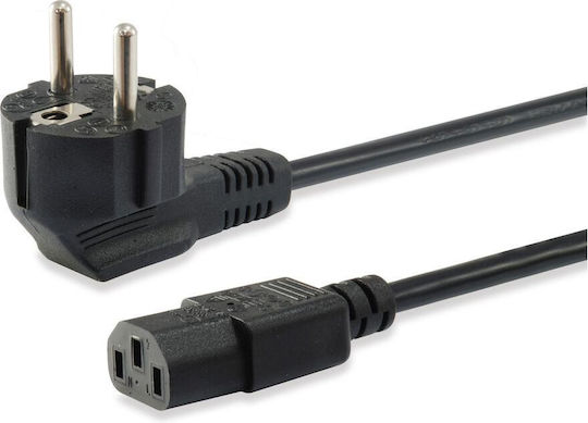 Equip Schuko - IEC C13 Cable 3m Μαύρο 112121