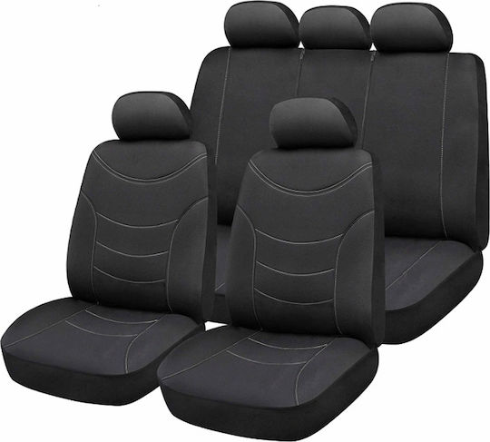 Bottari Car Cover Set 9pcs Polyester Black