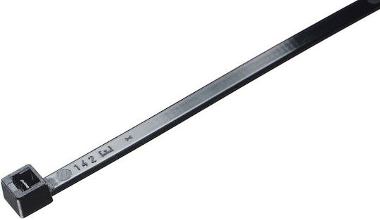 Elematic Plastic Cable Ties 290mm x 4.8mm in Black Colour (100 pcs) (5317/UVE)