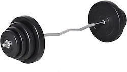 HomCom Στραβόμπαρα Φ25mm 5kg Μήκους 140cm με Βιδωτά Κολάρα HomCom Στραβόμπαρα Φ25mm 5kg Μήκους 140cm με Βιδωτά Κολάρα