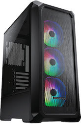 Cougar Archon 2 Mesh RGB Jocuri Turnul Midi Cutie de calculator cu fereastră laterală Black