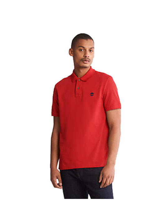 Timberland Ανδρικό T-shirt Polo Κόκκινο