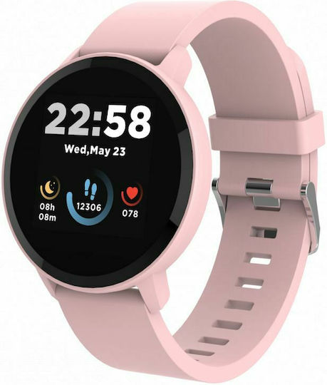 Canyon Lollypop SW-63 43mm Waterproof Smartwatch with Heart Rate Monitor (Pink)
