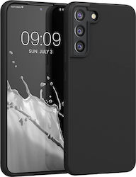 KWmobile Umschlag Rückseite Silikon Black Matte...
