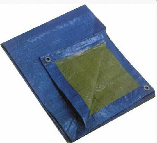 Krausmann Αδιάβροχος Μουσαμάς 65gr/m² 4x6μ. Ελαφρού Τύπου Μπλε