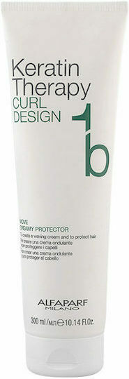 Alfaparf Milano Professional Curl Design Keratin Therapy Move Creamy Protector Μάσκα Μαλλιών για Ενυδάτωση με Κερατίνη 300ml