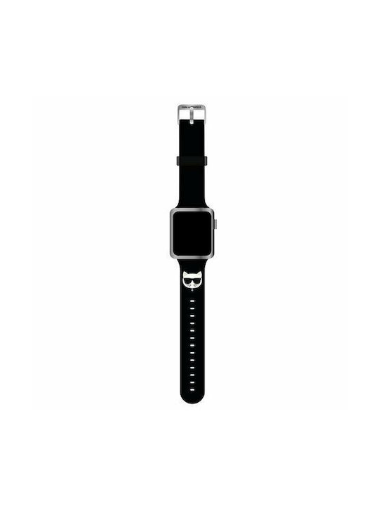 Karl Lagerfeld Choupette Head Strap Silicone Black (Apple Watch 38/40/41mm)