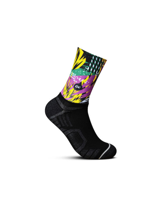 Blackmile Run Your Feet Off 2 – Jungle Running Socks Black Multi 1 Pair