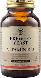 Solgar Brewer's Yeast with Vitamin B12 500mg 250 ταμπλέτες Solgar Brewer's Yeast with Vitamin B12 500mg 250 ταμπλέτες