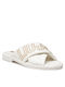 Liu Jo Leder Damen Flache Sandalen in Weiß Farbe