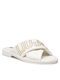 Liu Jo Leather Women's Flat Sandals in White Color