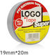 Logo Insulation Tape 19mm x 20m PVC Electrical Super Grey Gray