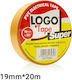Logo 19mm x 20m PVC Electrical Super Κίτρινη