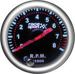 Carner Στροφόμετρο Αυτοκινήτου Racesport Mirror Look Φιμέ 52mm με 7 Χρώματα