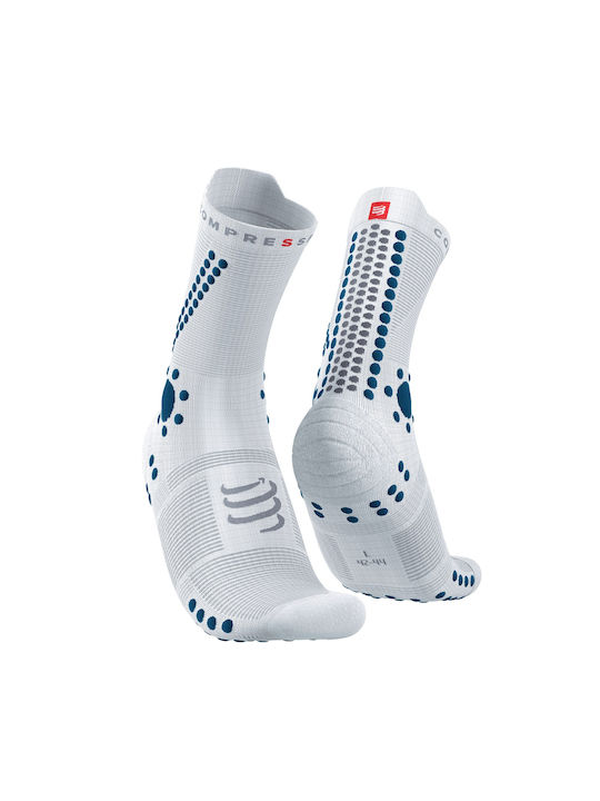 Compressport Pro Racing V4.0 Trekking Κάλτσες Λευκές 1 Ζεύγος