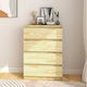 Chest of Drawers of Solid Wood with 4 Drawers Πεύκου 60x36x84cm