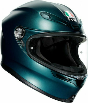 AGV K6 Petrolio Matt Κράνος Μηχανής Full Face 1220gr με Pinlock