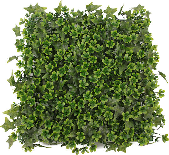 Supergreens Изкуствена панелна листва Папрат с детелина 50x50см