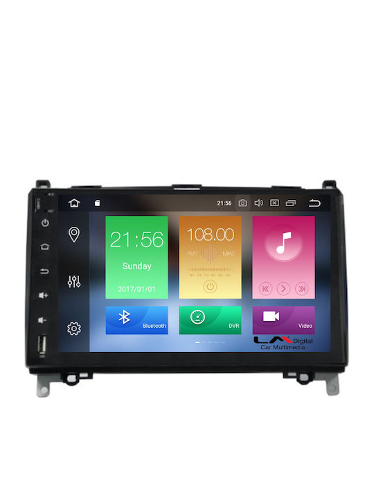 LM Digital Auto-Audiosystem für Mercedes-Benz Sprinter / Vito / Viano Alfa Romeo Spinne 2004-2012 (Bluetooth/USB/AUX/WiFi/GPS/Apple-Carplay/Android-Auto) mit Touchscreen 9"