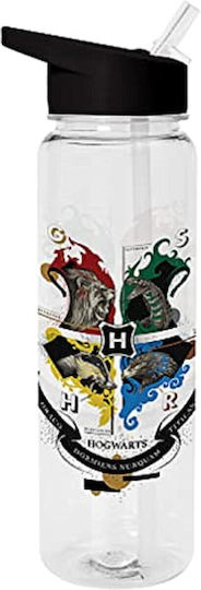 Pyramid International Harry Potter Kids Water Bottle Harry Potter Plastic with Straw Transparent 540ml