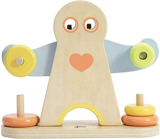 Classic World Stacking Toy Hercules Weightlifting made of Wood for 36++ Months
