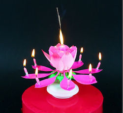 Μαγικό μουσικό κερί., ΠΑΙΖΕΙ-ΧΟΡΕΥΕΙ "ροζ με σιντριβάνι, φωτοβολίδα. blister