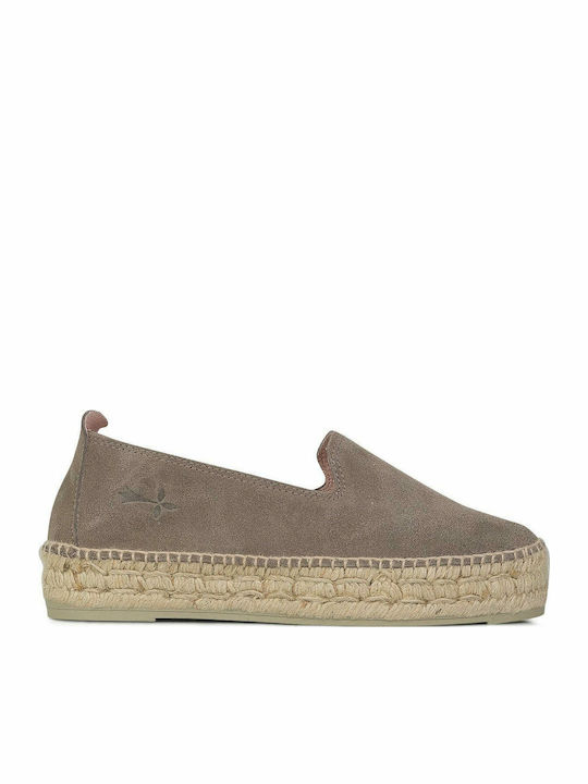 Hamptons Women's Suede Espadrilles Brown