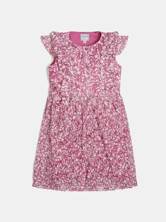 Guess Kids Dress Sleeveless Pink