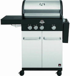 Jamestown Maddox Gas Grill Cast Iron Grate 60.5cmx41.5cmcm. with 3 Grills 10.5kW and Side Burner