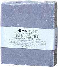 Nima Kaolin Purple Lavender Seife Bar