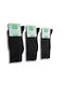 Men's classic elastic-free socks 3-pack BENISSIMO black color