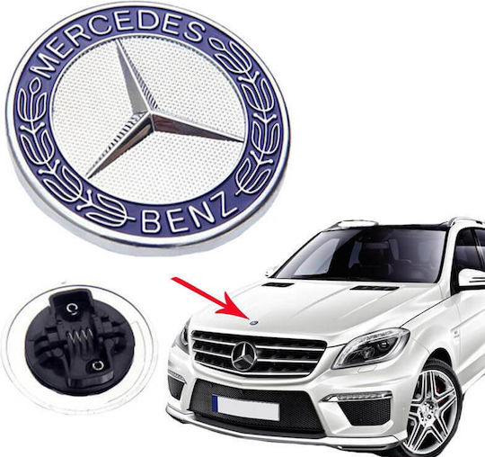 Carner Car Signal Stickers Mercedes-Benz 5.7cm for Car Hood in Blue Color 1pcs